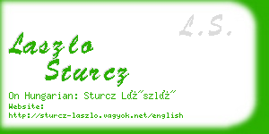 laszlo sturcz business card